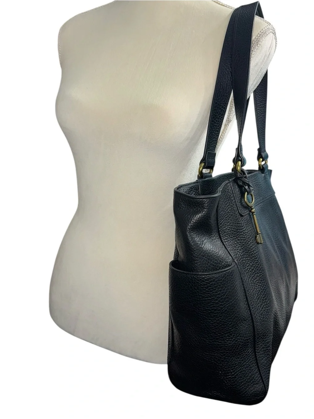 Fossil Genuine Leather (EUC) Large Shoulder Bag/Laptop Bag